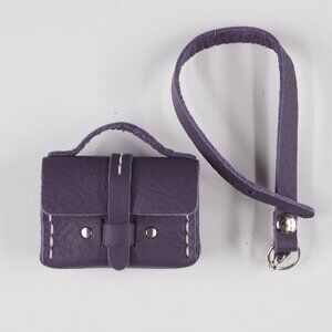 Handmade Mini Leather bag purse bag charm Tiny BJD Blythe size 04-01